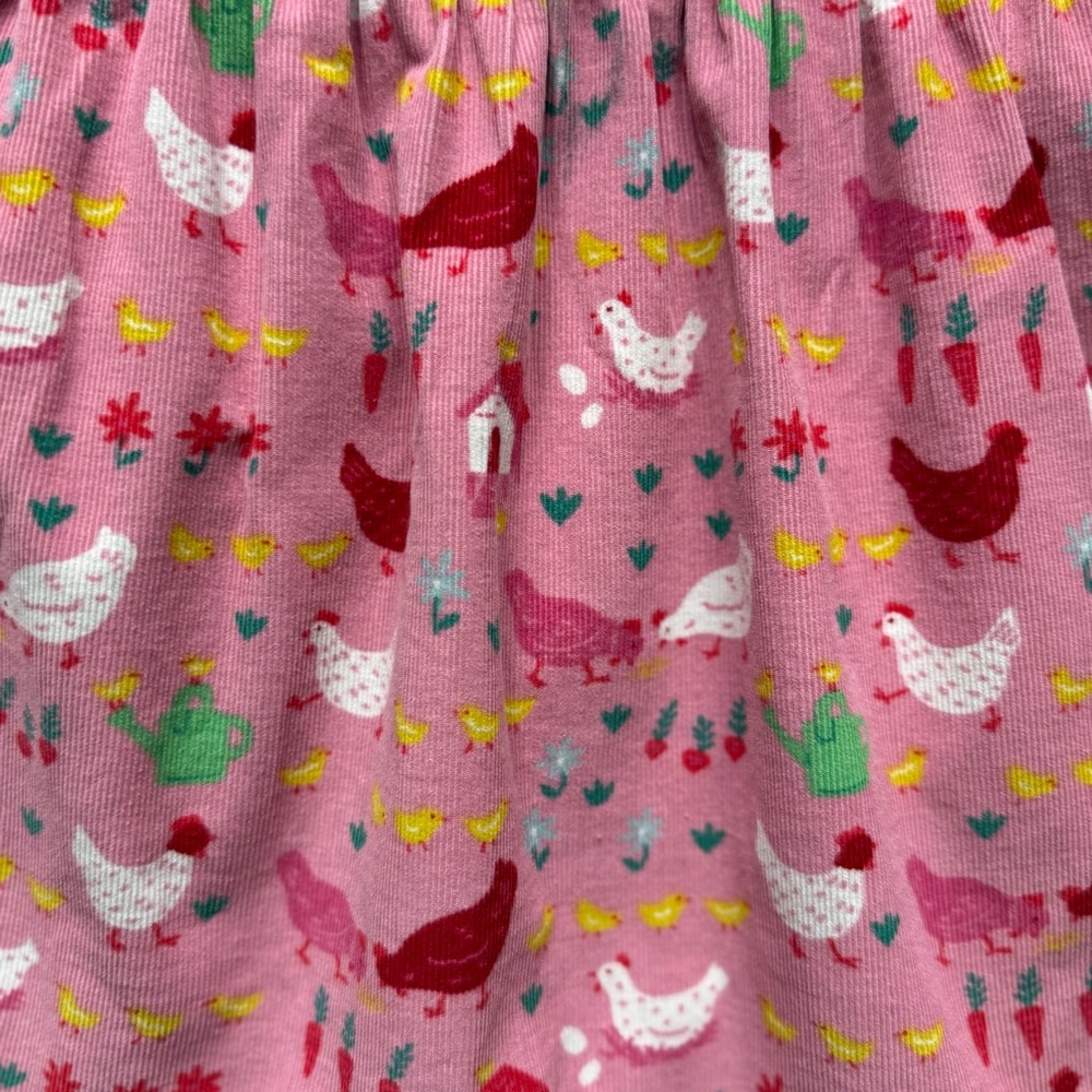 Baby Boden Girls Farm Animal Cord Pinnie Dress - Size 12-18M - Picture 9 of 16